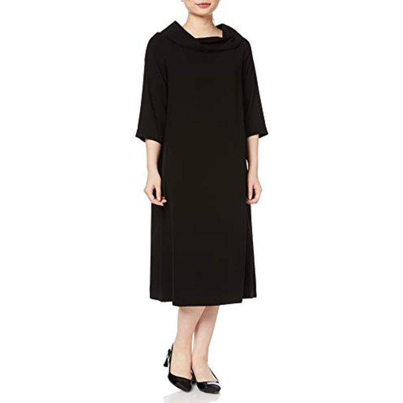 売れ筋新商品 ロールカラーワンピース ブラックフォーマル セシール Iラインシルエット 日本サイズl相当 L 日本 ブラック レディース 手洗いok バッグ Fatenzo Com