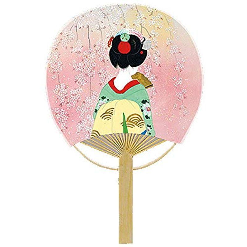 希少 ミニ竹うちわ 10本 京舞妓 祭り用衣類