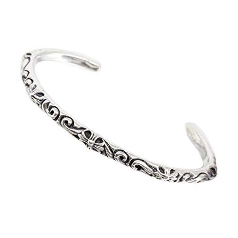 高評価のクリスマスプレゼント メンズ ブレスレット アラベスク クロス フローラル Sbt バングル 925 スターリングシルバー Lstone メンズアクセサリー Smartlightingco Com