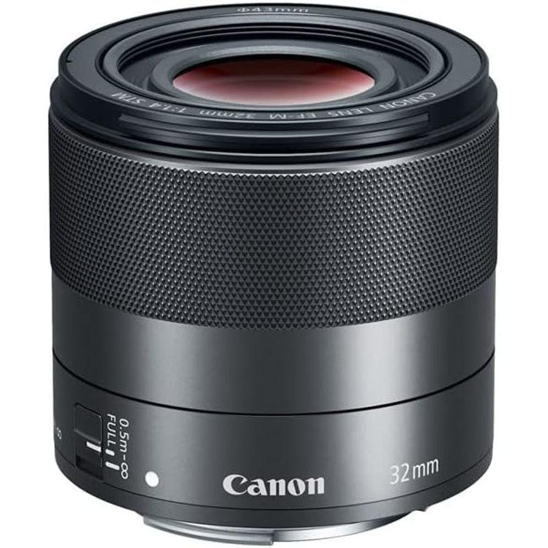 動作確認 Canon キヤノン 単焦点レンズ EF-M32mm F1.4 STM ミラーレス一眼対応 ブラック 全長56.5mm EF-M3214ST 【DGJ7003872605】(25281円)