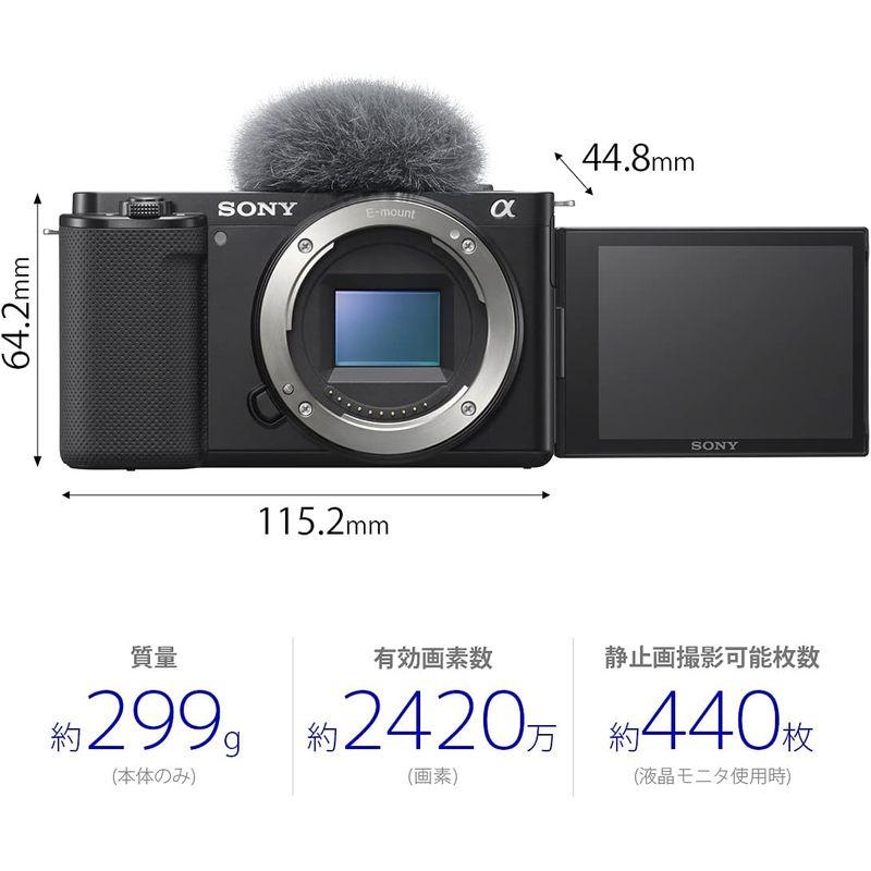 《送料込》 ソニー/レンズ交換式/Vlog用カメラ/VLOGCAM/ZV-E10 / ボディ(レンズなし) / ウィンドスクリーン付属/ブラック/ZV- 【RIZ9354247580】(33765円)