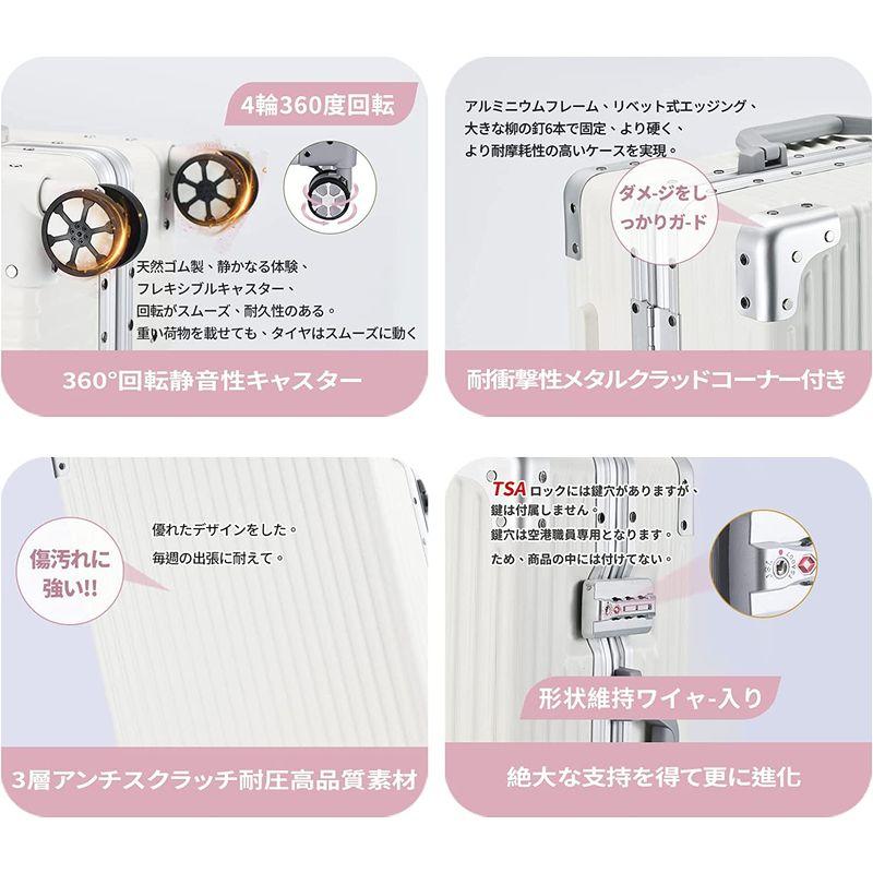 【値下げ】 Yuweijie スーツケース アルミフレーム PCボディ キャリー ケース機内持ち込み 預け入れトロリーケース 90L キャリーバッグ 7 【CE1729155560】(10268円)