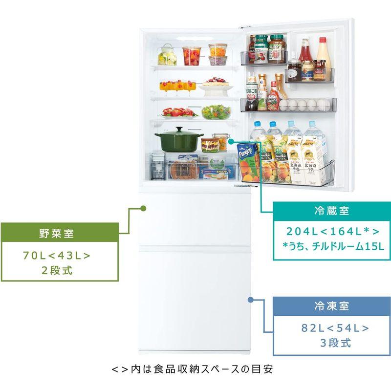ウルトラ！ 東芝 冷蔵庫 幅60? 356L グレインホワイト GR-T36SC (WT) 3ドア 右開き 野菜室がまんなか 3段冷凍室 2021年モデ 【2706079335】(97679円)