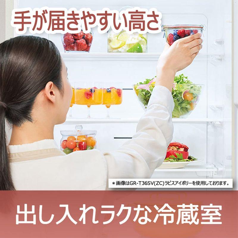ウルトラ！ 東芝 冷蔵庫 幅60? 356L グレインホワイト GR-T36SC (WT) 3ドア 右開き 野菜室がまんなか 3段冷凍室 2021年モデ 【2706079335】(97679円)