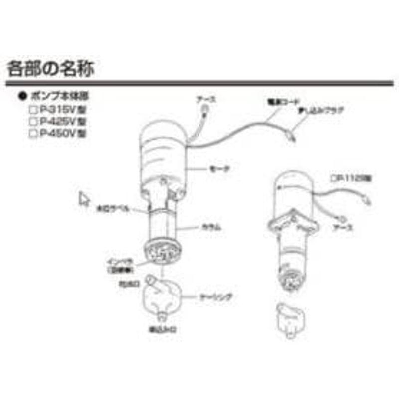 レイシーたて型ポンプ Ｐ?４５０Ｖ Ｐ ４５０Ｖ 　