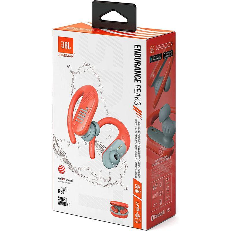JBL ENDURANCE PEAK3 Bluetoothスポーツ完全ワイヤレス/耳掛けタイプ/USBタイプC/IP68防水防塵/ コーラル ENDURANCE PEAK3 Bluetoothスポーツ完全ワイヤレス/耳掛けタイプ/USBタイプC/IP68防水防塵/ コーラル GHz