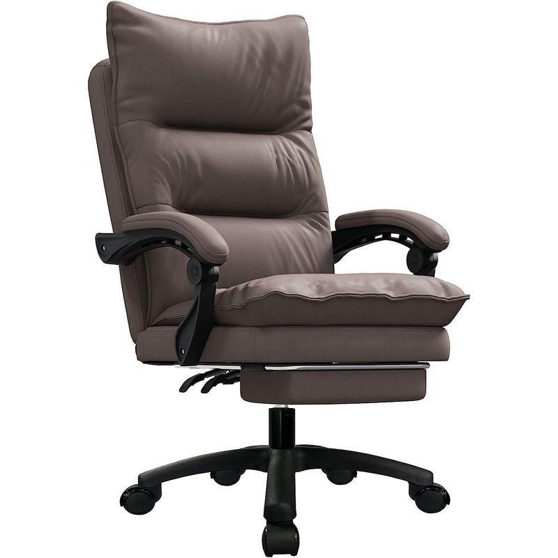 UZENN オフィスチェア ゲーミングチェア オットマン付き パソコンチェア デスクチェア 椅子 テレワーク 社長椅子 テクノレザー新素材 オフィスチェア ゲーミングチェア オットマン付き パソコンチェア デスクチェア 椅子 テレワーク 社長椅子 テクノレザー新素材