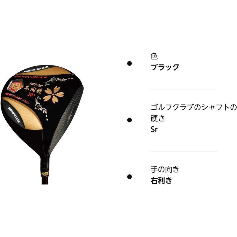 ムツミホンマ (MUTSUMI HONMA) 高反発ドライバー MH500X2 ゴルフクラブ カーボンシャフト ロフト角10.5度 シニア 5インチ 5度 MUTSUMI HONMA 高反発ドライバー MH500X2 ゴルフクラブ カーボンシャフト ロフト角10 シニア