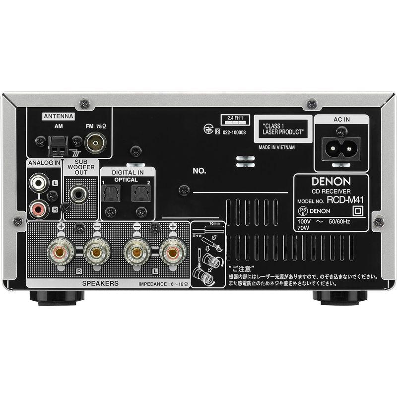 デノン Denon RCD-M41 ワイドFM AM/FMラジオチューナー ディスクリートアンプ搭載 Bluetooth?対応 CDレシーバ ワイドFM Denon RCD M41 AM/FMラジオチューナー ディスクリートアンプ搭載 Bluetooth 対応 CDレシーバ