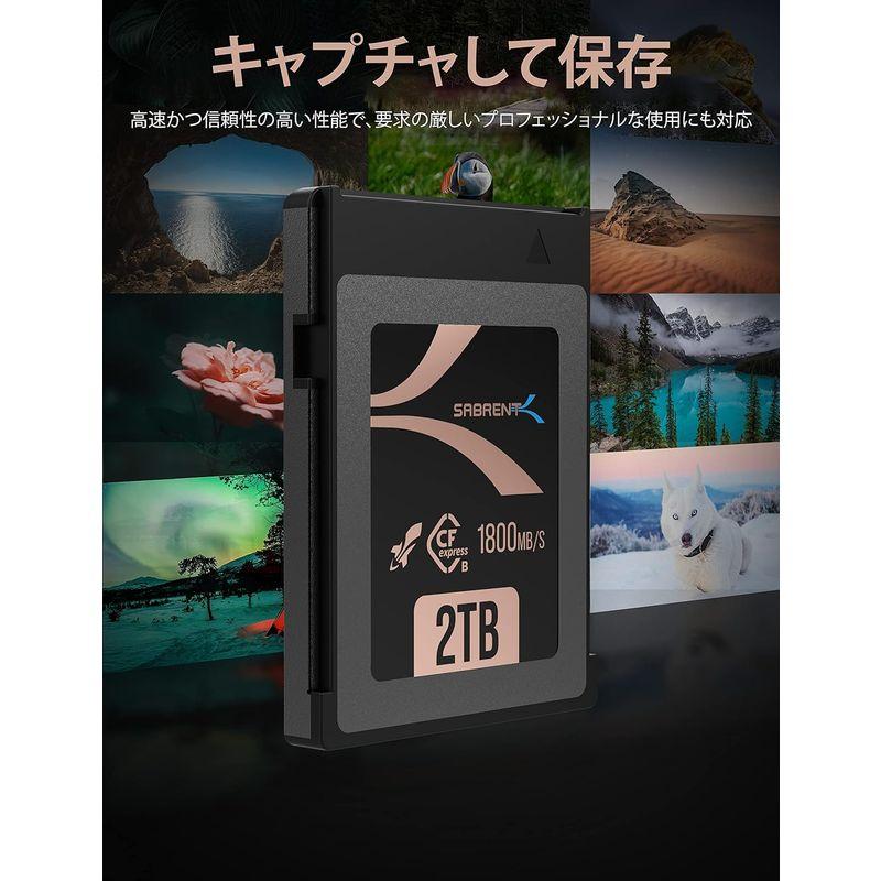 【最終値下げ】 SABRENT CFexpress Type-B 2TB メモリーカード、PC、ノートパソコン、PS5やPS4などその他のデバイスで最大18 【PET1254660741】(45289円)