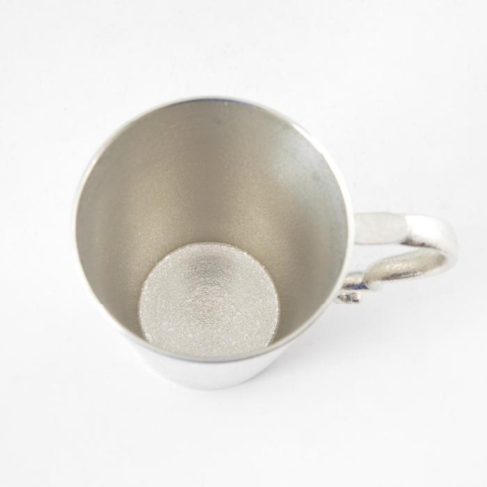 公式 | 薩摩錫器工芸館(株) 錫 ジョッキ 白吹雪加工 450ml [No.201A-1] 桐箱付き錫婚式  贈答用 プレゼント 贈り物の画像