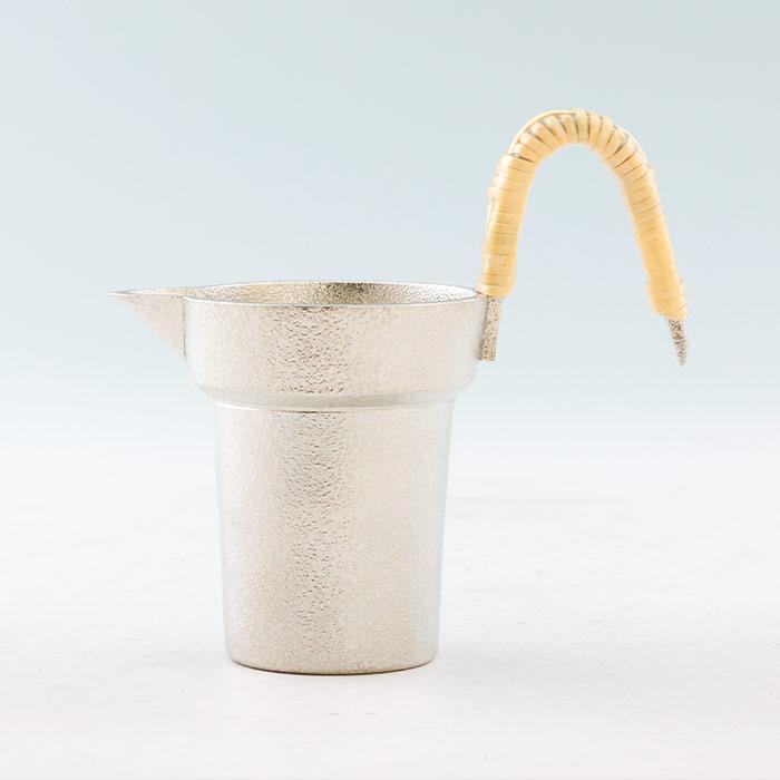 公式 | 薩摩錫器工芸館(株) 錫 1合ちろり 白吹雪加工 180ml [No.73] 桐箱付き 贈答用 プレゼント 贈り物の画像
