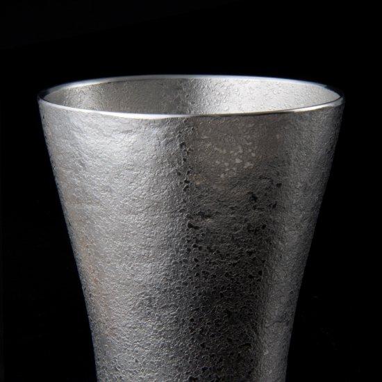 公式 | 薩摩錫器工芸館(株) 錫 ペアタンブラー フリーカップゼロ 白吹雪加工 260ml [No.77A-1-2] 桐箱付き 贈答用 プレゼント 贈り物の画像