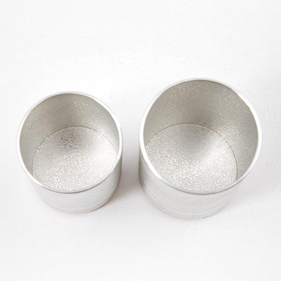 公式 | 薩摩錫器工芸館(株) 錫 ペアタンブラー 白吹雪加工 200ml・320ml [No.84・85] 桐箱付き 贈答用 プレゼント 贈り物の画像