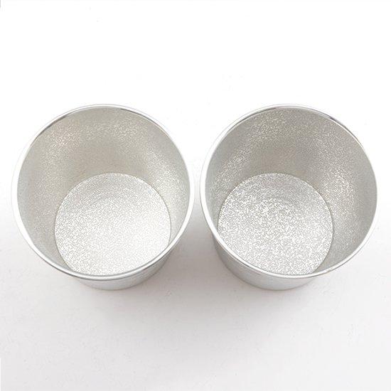 公式 | 薩摩錫器工芸館(株) 錫 ペアタンブラー オンザロック 風神雷神 白吹雪加工 260ml [No.86A-1-FR-A-2] 桐箱付き 贈答用 プレゼント 贈り物の画像