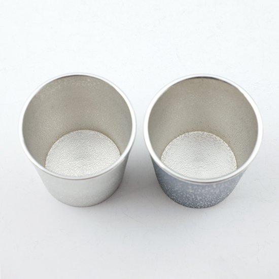 公式 | 薩摩錫器工芸館(株) 錫 ぐい呑み 2個セット 白吹雪加工 藍吹雪漆加工 110ml [No.91C-1・91C-4] 桐箱付き 贈答用 プレゼント 贈り物_11