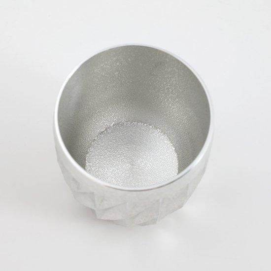 公式 | 薩摩錫器工芸館(株) 錫 タンブラー ダイヤグラス 白吹雪加工 250ml [No.94A-3] 桐箱付き 贈答用 プレゼント 贈り物の画像