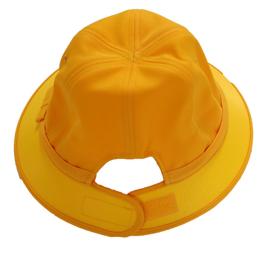 学童帽子 黄色 メトロ 型 アゴゴム 紐 付 ラビットアース UVカット