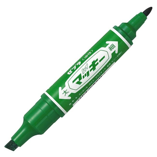 マッキー 緑色 マーカー マッキー ゼブラ ハイマッキー 10本 まとめ買い 黒 赤 青 緑