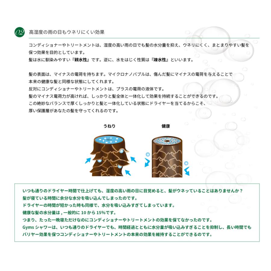 ジームス シャワー上端 ナノ砂上の楼閣 マイクロ砂上の楼閣 節水