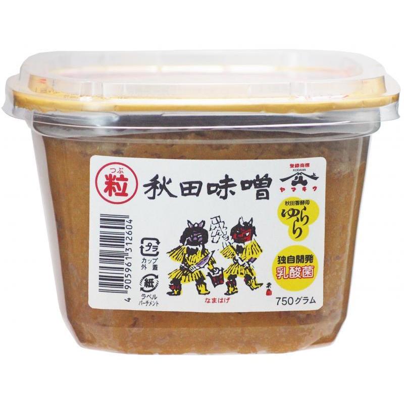 ヤマキウ 秋田味噌なまはげ ゆらら粒 カップ 750g 小玉醸造 : さつま