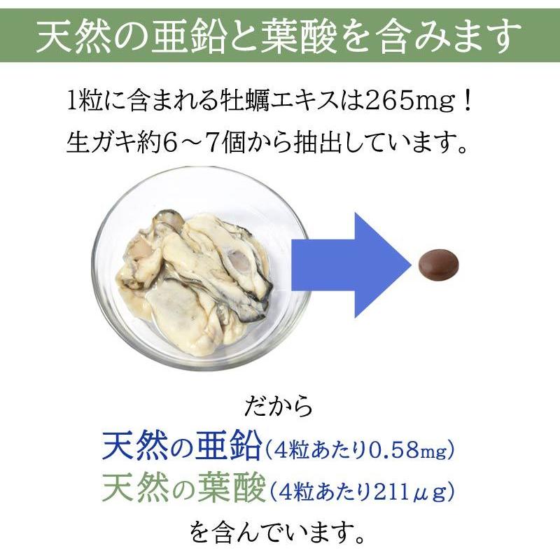 牡蠣 サプリ サツマオイスターズ 120粒×6個セット 妊活 亜鉛 ビタミン ミネラル カキエキス 健康食品 栄養補助〔サツマ薬局〕_9