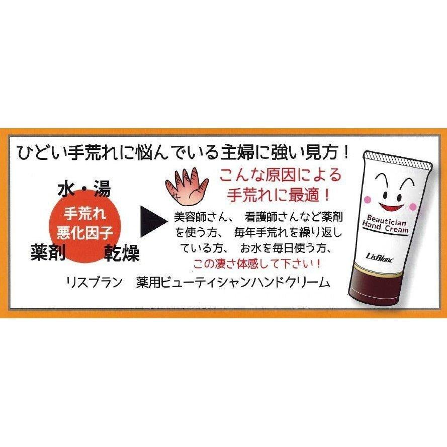 美容師 手荒れ 湿疹 あかぎれ 薬用ビューティシャンハンドクリーム 87g 無香料 無着色《医薬部外品》〔リスブラン〕｜satuma｜03