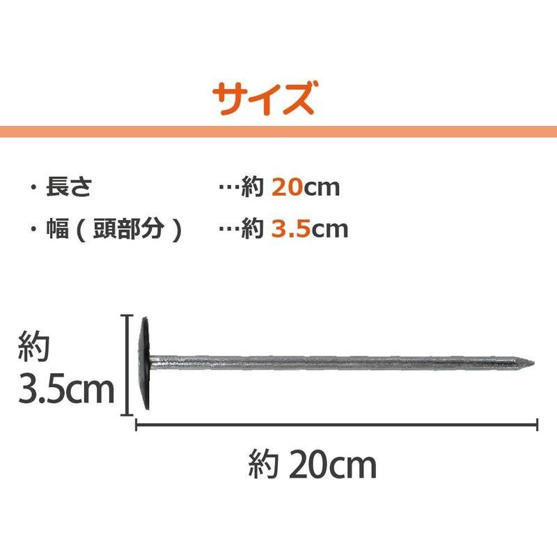 DAIM 防草シート押さえ 楽釘 長さ15cm・20cm 300本入 園芸 防草 雑草対策 防草シート ピン 釘押さえ おさえ ガーデニング 園芸 防草 雑草対策 防草シート ピン 釘押さえ おさえ ガーデニング 防草シート押さえ 楽釘 長さ15cm 20cm 300本入 　 サイズ 釘と押さえ板 パット すぐに作業に取り掛かれます！
