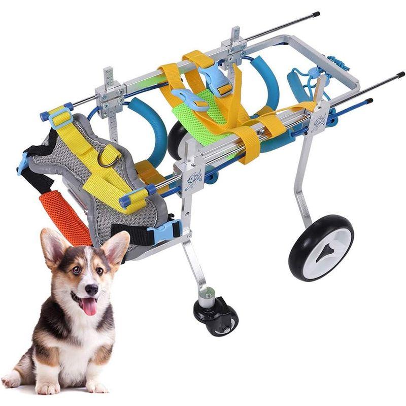 4輪 犬用 車椅子 犬 車椅子 ペット車椅子 小型・中型・大型犬 老犬 けが 後ろ足 元気 リハビ 歩行補助 調整可能(S) 車椅子 犬用 犬 ペット車椅子 小型 中型 大型犬 老犬 けが 後ろ足 元気 リハビ 歩行補助 調整可能