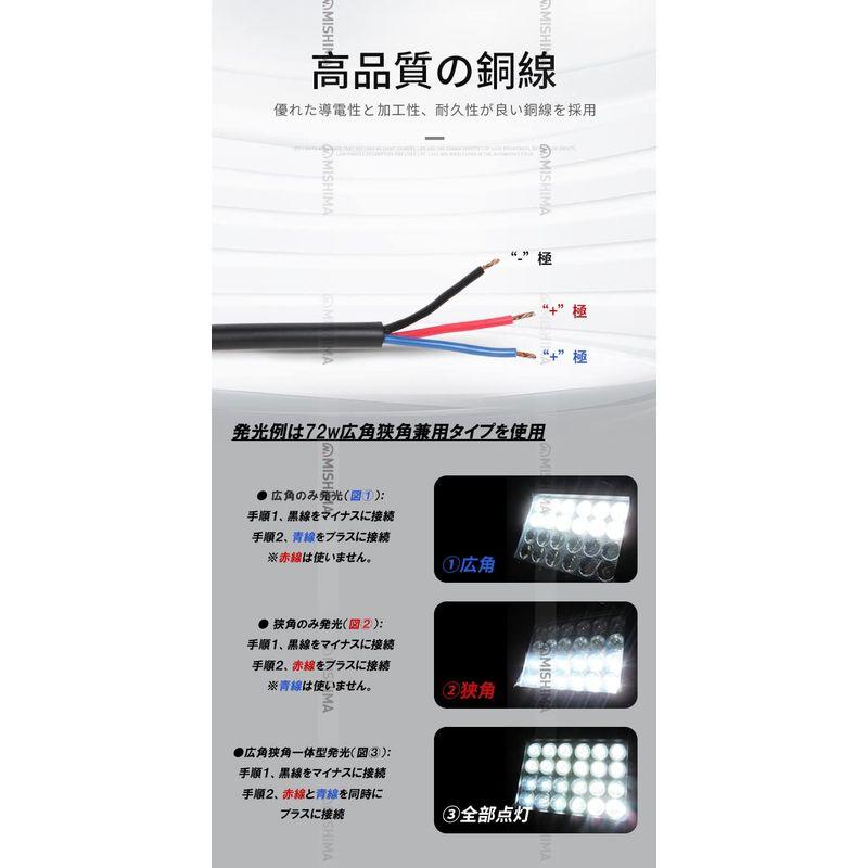 2台セット LED端子60発 切替自由 作業灯 180W LED ワークライト 12V 24V兼用 msm944-cree180-S-2 - 2