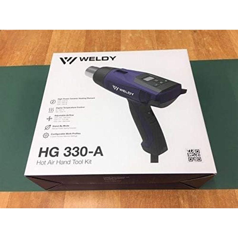 廃盤商品 ライスター純正品 ヒートガン ホットガン WELDY（ウェルディ） HG330-A型 デジタル式 100V用 ノズル4種類とローラー押え付き