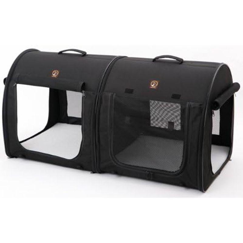 【新入荷】 ポータブルケージ ダブル オールブラック ワン・フォー・ペッツ One for Pets 【2365316757】(14054円)
