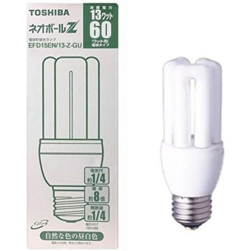 売品 TOSHIBA ネオボールZ 電球形蛍光ランプ 60ワット形 昼白色 EFD15EN/13-Z-GU