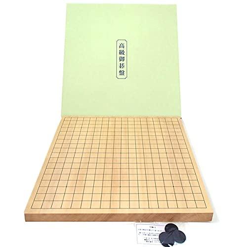 【タイムセール】 高級囲碁セット　新かや10号卓上接合碁盤松と蛤碁石徳用32号と手作木製碁笥栗大 【HOV7560579122】(27293円)