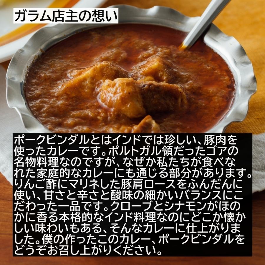 【送料込みお試し価格】【福岡の行列店が監修したスパイス薫るカレー】「ガラム」監修　職人仕込みのポークビンダル　1食【酸味と甘さ・辛さの絶妙なバランス】｜sauceco｜05