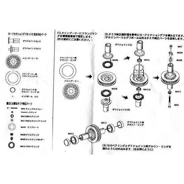 ▽TA-04デルリンローフリクションデフセット,イーグル1509（ゆう