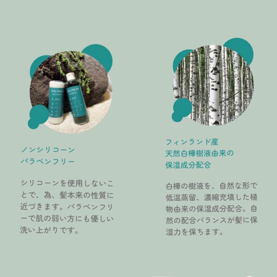 SAUNOA cool シャンプー＆トリートメントセット / 各250ml |  | 03