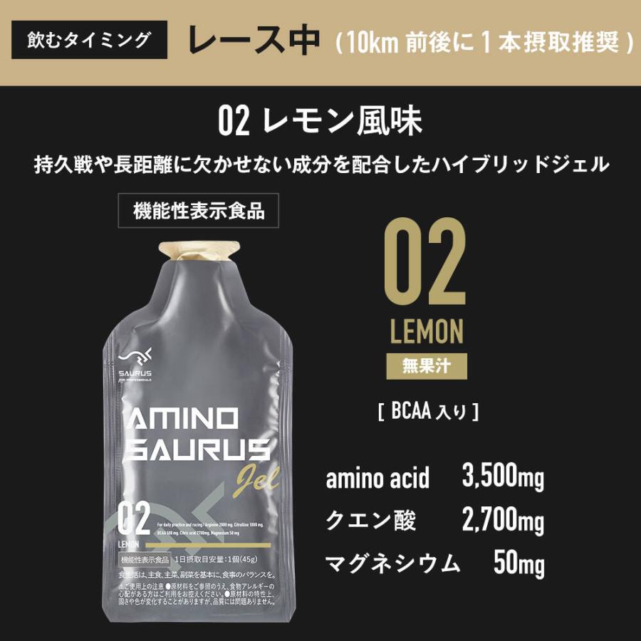 SAURUS完走PACK アミノサウルス ジェル 2種各2個入 ローディング