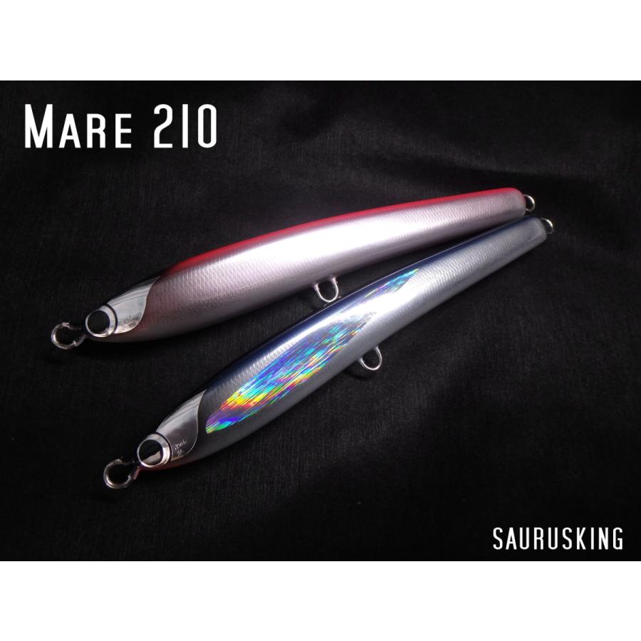 魚じゃらし工房 Mare 210 [ピンクバック] マレ Indigo Blue ダイビングペンシル｜saurusking｜02