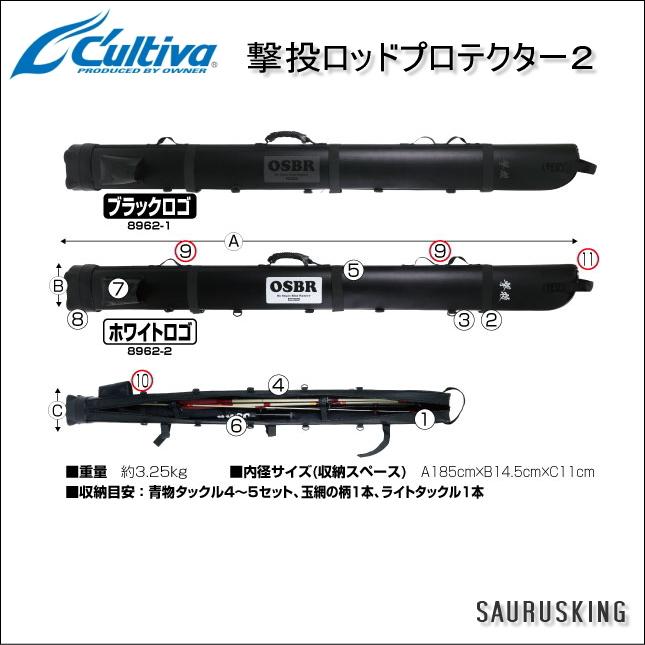 撃投 ロッドプロテクター2 [ブラックロゴ] 遠征用ロッドケース  