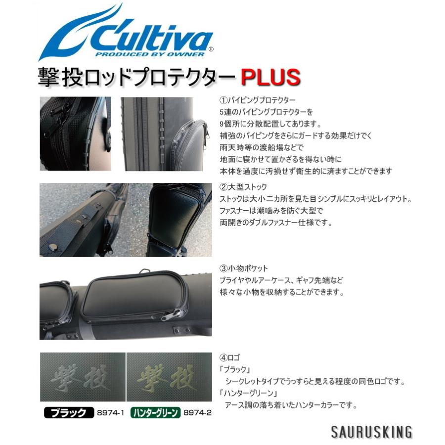 撃投 ロッドプロテクターPLUS [ハンターグリーン ロゴ] 遠征用ロッド 