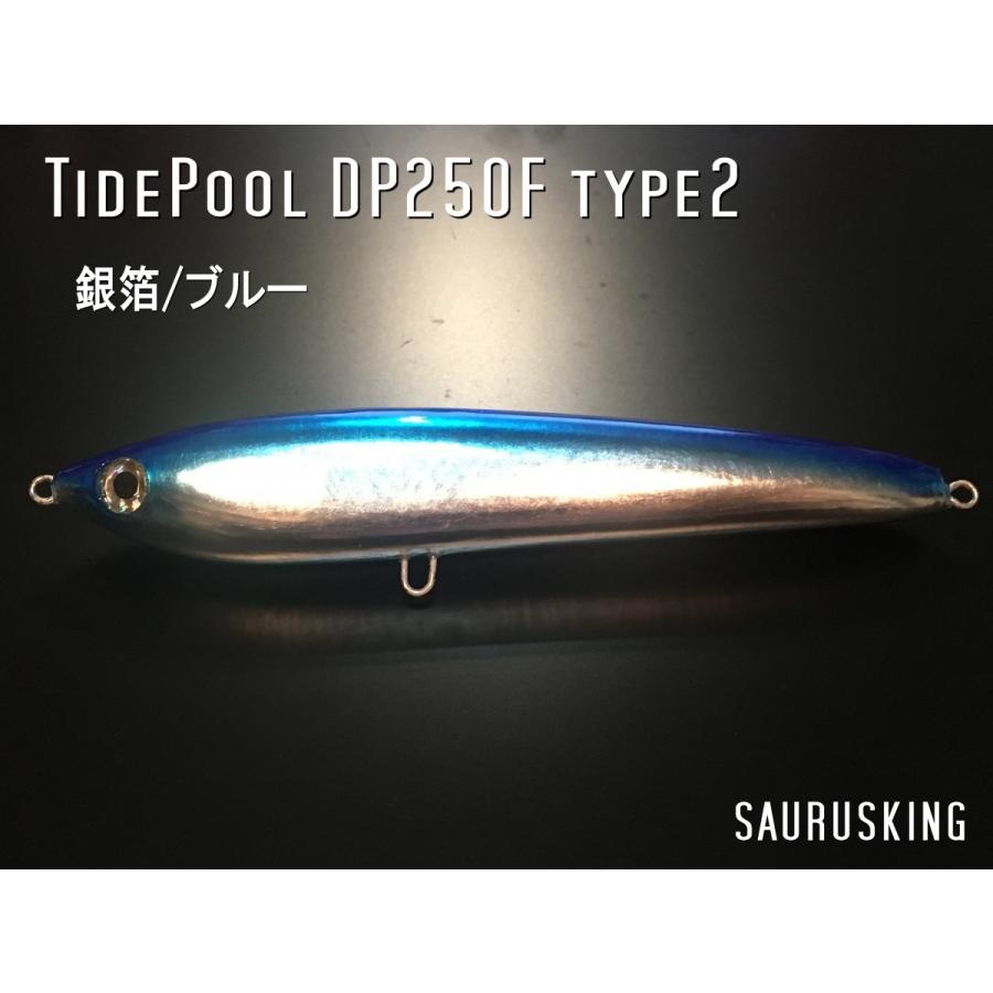 Dp250f タイプ２ Color 銀箔 ブルー By タイドプール ダイビングペンシル ヒラマサ マグロ ブリ大型魚に Ftide Dp250t2 003 Sauruskingヤフー店 通販 Yahoo ショッピング