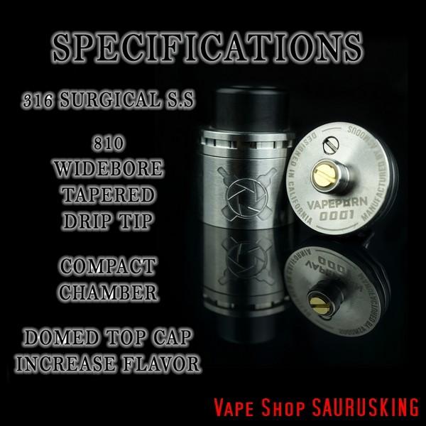 Asmodus x VAPEPORN Vault RDA 24mm color:Silver /  アスモダス ベイプポーン ボルト*正規品* |  | 02