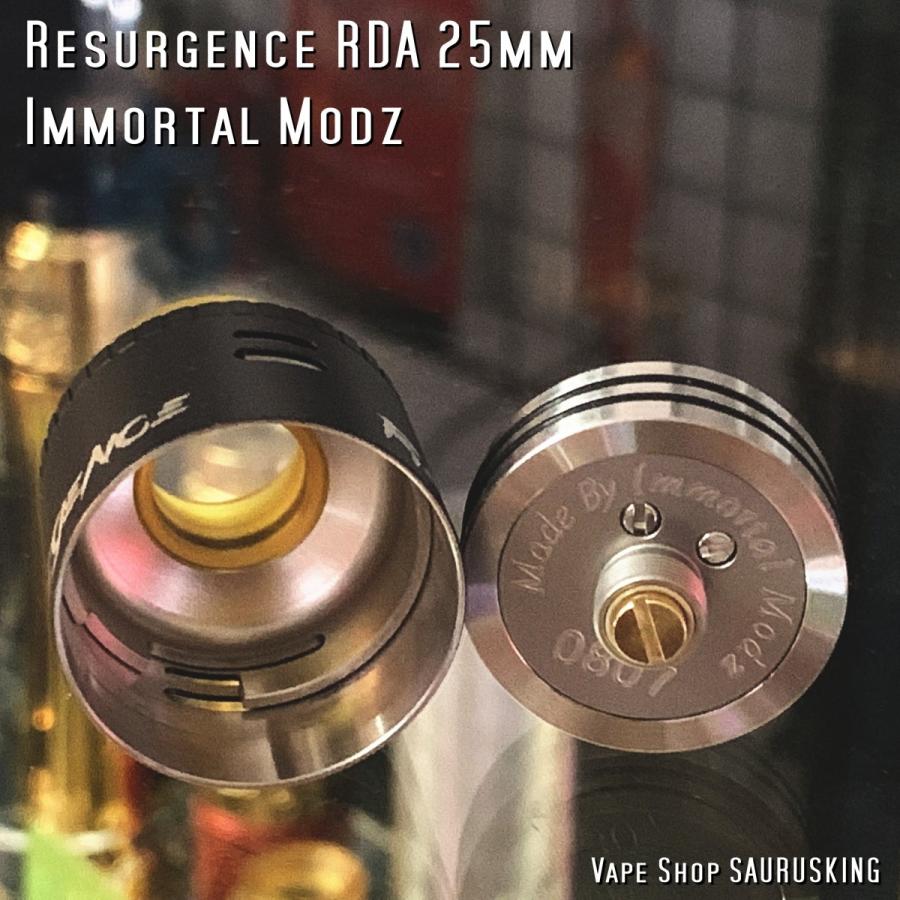 Resurgence RDA 25mm Black by Immortal Modz*正規品* VAPE :va