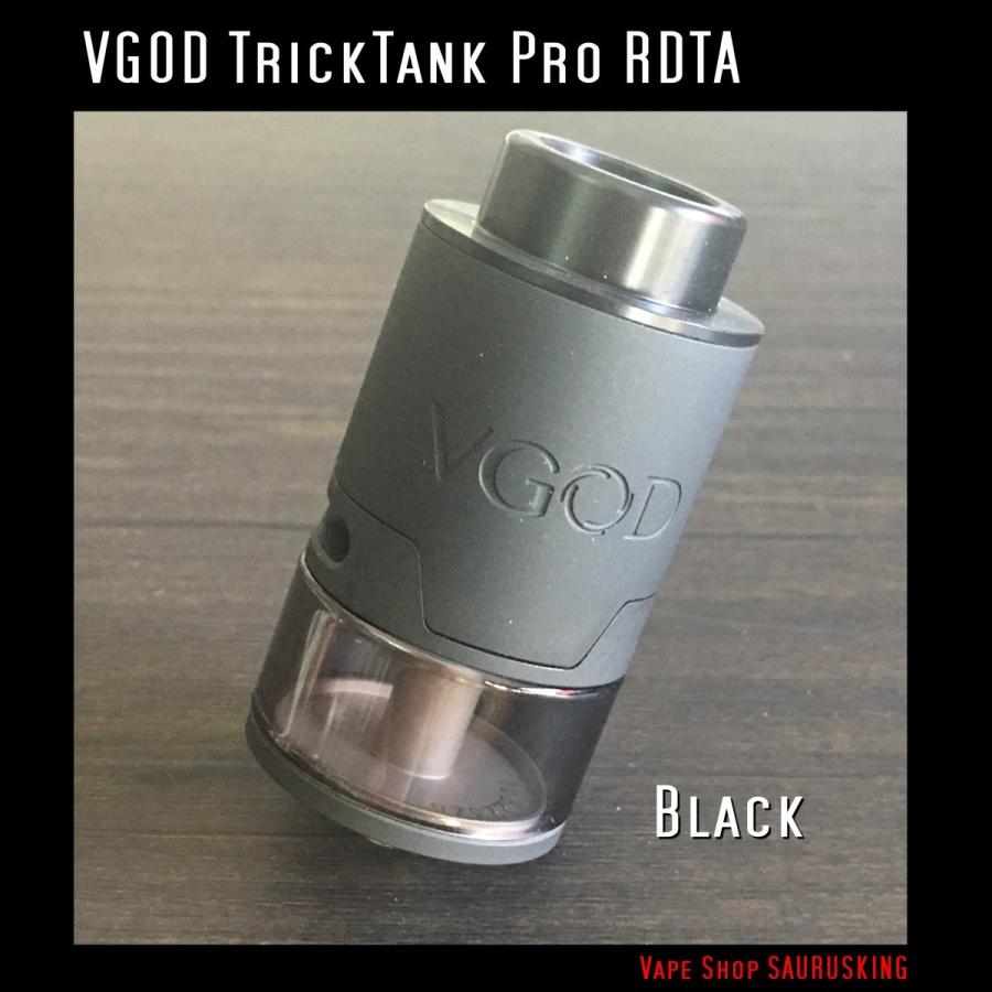 VGOD TrickTank Pro RDTA color:Black / ブイゴッド トリックタンク プロ ブラック*正規品* VAPE アトマイザー｜saurusking