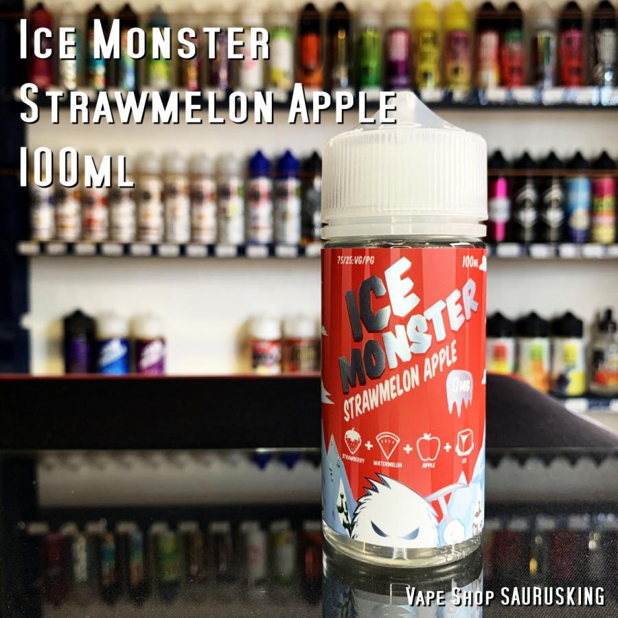 Ice Monster Strawmelom Apple 100ml アイス モンスター ストローメロンアップル Vapeリキッド Vliq Monster 010 Sauruskingヤフー店 通販 Yahoo ショッピング