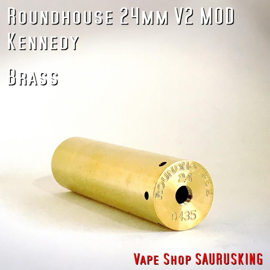 Kennedy Roundhouse 24mm V2 Brass / ケネディ*正規品*VAPE Mechanical Tube MOD
