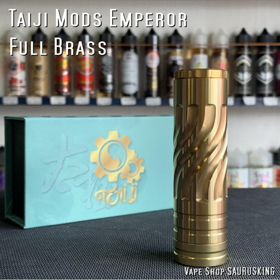 Taiji Mods Emperor [Full Brass] タイジモッズ *正規品*VAPE メカニカルモッド Taiji Mods Emperor Full Brass タイジモッズ