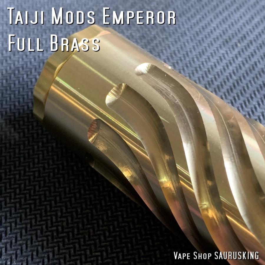 Taiji Mods Emperor [Full Brass] タイジモッズ *正規品*VAPE メカニカルモッド Taiji Mods Emperor Full Brass タイジモッズ