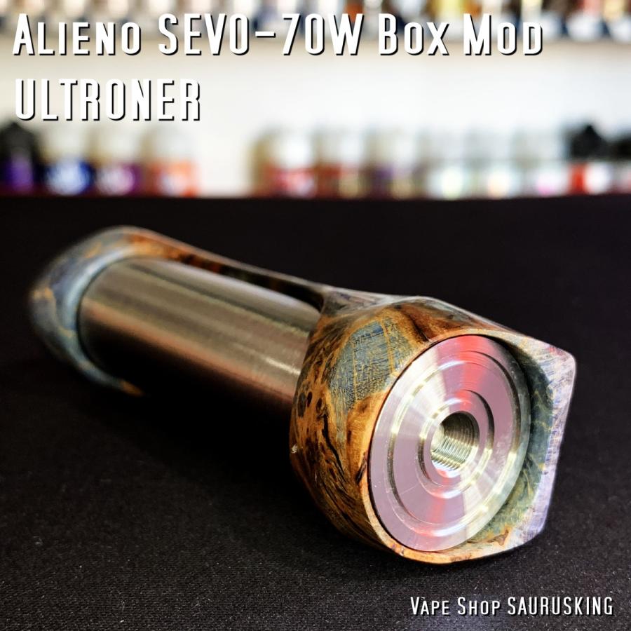 ULTRONER Alieno SEVO-70w Box Mod [Blue] Stabilized Wood 01 / ウルトロナー スタビライズドウッド *正規品* VAPE｜saurusking｜07